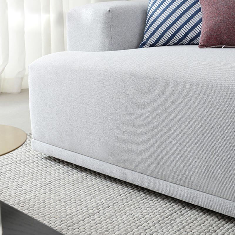 Sala de estar modular del sistema del sofá de la tela del sofá de la forma de L del sofá recto modular del diseño simple
