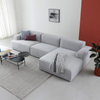 Sala de estar modular del sistema del sofá de la tela del sofá de la forma de L del sofá recto modular del diseño simple